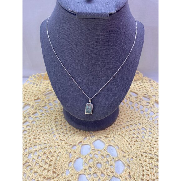 My Christmas Letter to Mom Sterling Silver 18in Necklace w Envelope Charm in Box - Picture 1 of 13